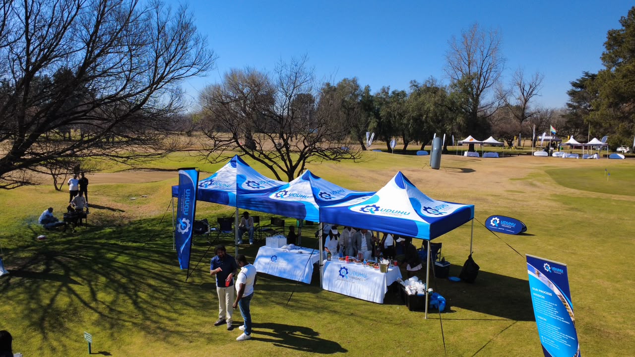 Wide view of the UDUHU Holdings activation area at the SACMA Golf Day
