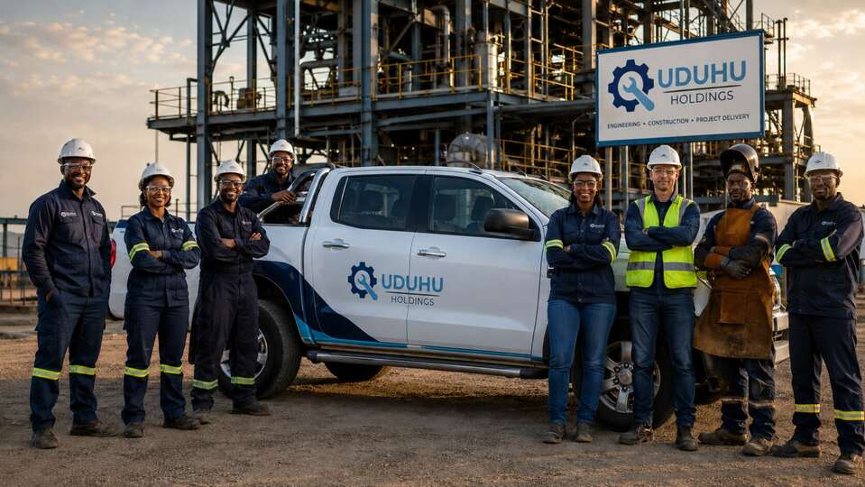 UDUHU team and branded service vehicle